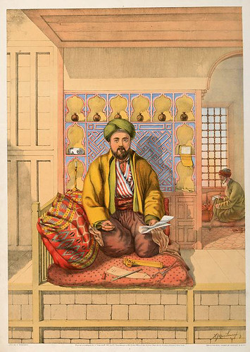 003-Escriba turco-The oriental álbum 1862- J.H. Van Lennep