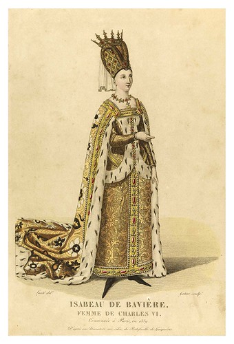003-Isabel de Baviera esposa de Carlos VI-Galerie Française de femmes célèbres 1827- Louis Marie Lanté