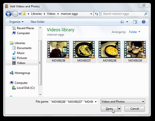 Add Photos and Videos to Windows Live Moviemaker