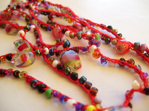Crocheted necklace/bracelet/belt