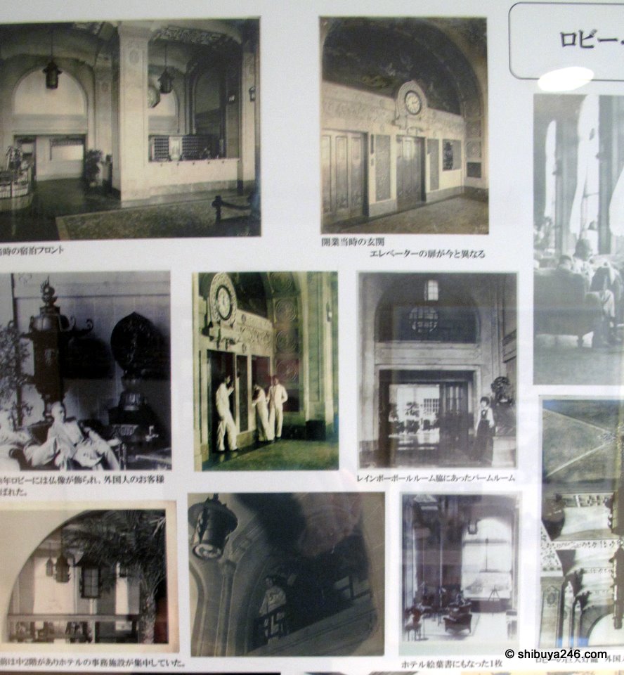 Some old photos showing the architecture of the hotel.