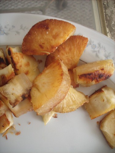 Fried Yucca Pieces