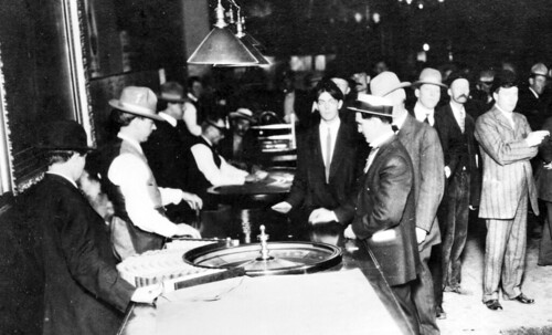 Photograph of gamblers from turn of the century.
