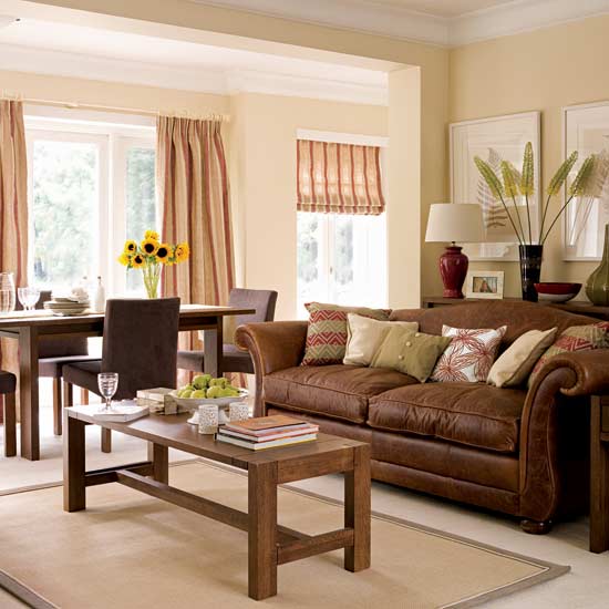 Brown-living-room