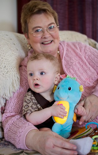 with Grandma and seahorse