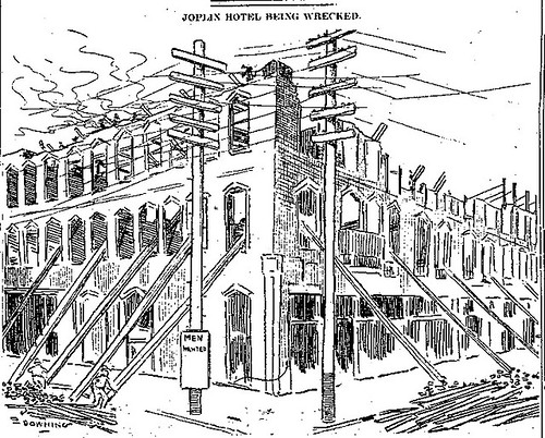 Demolition of the Joplin Hotel