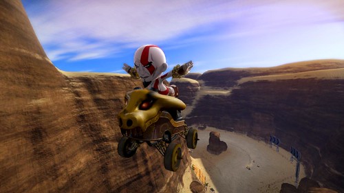 Kratos gets a Kart in ModNation Racers!