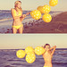 Itsy-bitsy-yellow-polka-dot bikini by Leslii