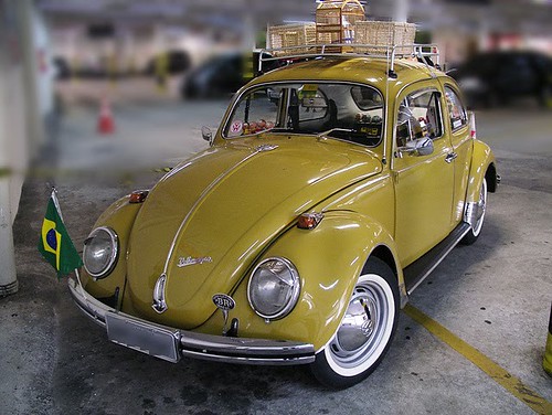 A Special Yellow Classic Champion new Old Beetle Brazil VW Volkswagen 1972 