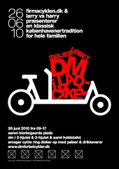 Poster for Danish Cargo Bike Championships 2010 / Svajerløb [2wheeler]