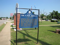 Sac & Fox Agency Marker