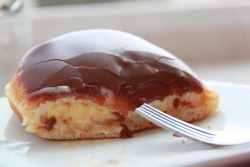 Chocolate Glazed Custard Filled Donut