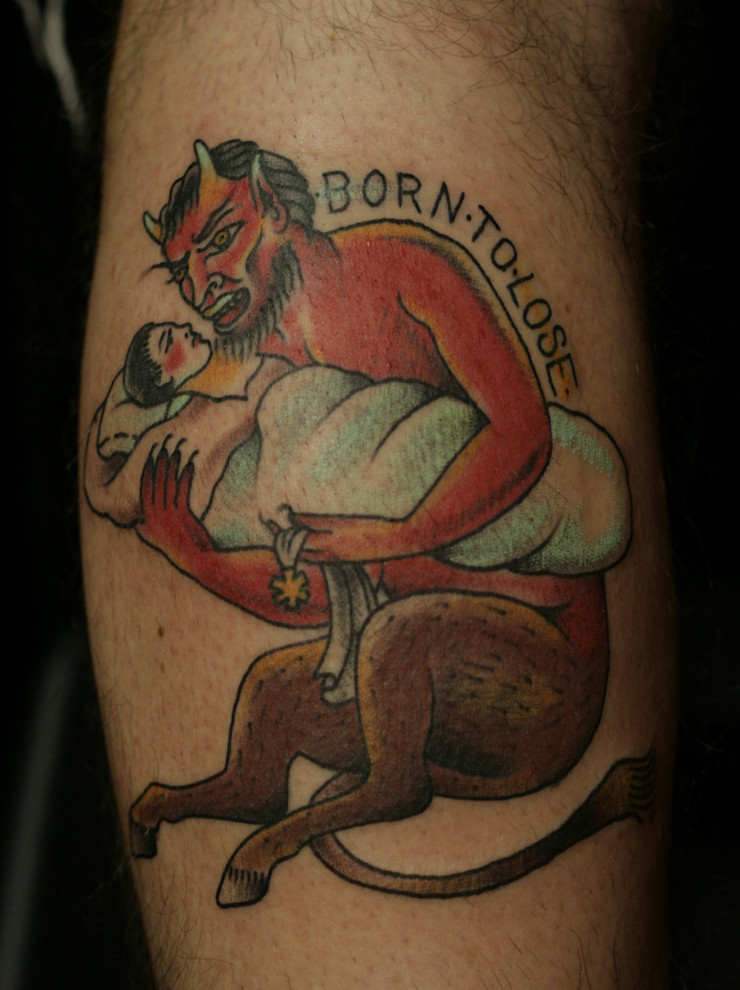  Tags: born to lose, Charles Chatov, devil tattoo, only you tattoo. 
