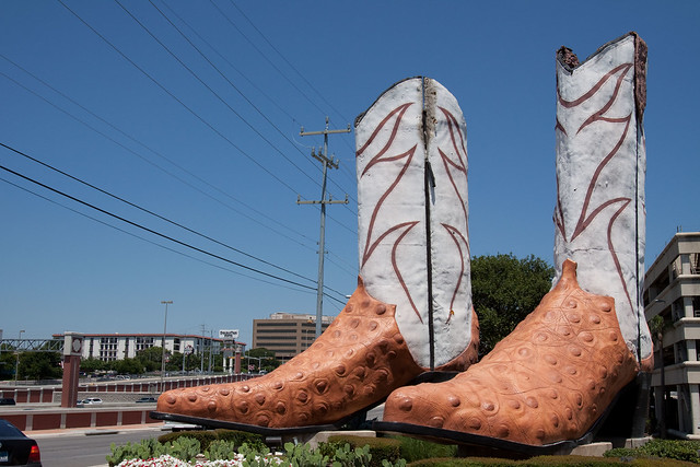 Giant Cowboy Boots at North Star Mall | Flickr - Photo Sharing!