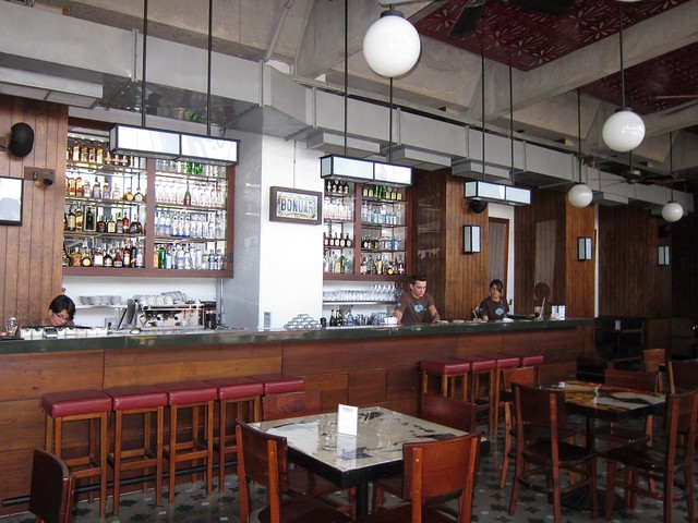 The bar at Bonuar Restaurant