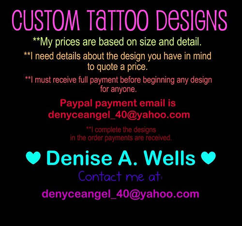 treble clef tattoo designs. Tattoo Designs by Denise