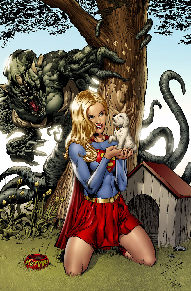 Supergirl_colored_by_Dominic_Marco