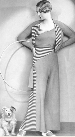 1930s knit beach wear