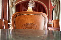 Chair at Cafe Gerbeaud, Budapest
