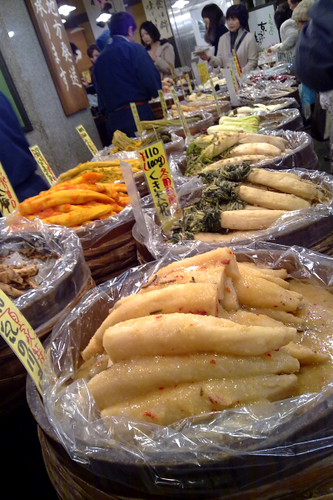 Lots of pickles found in Nishiki Market, Kyoto