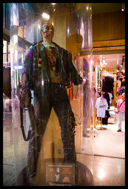 The Terminator at Planet Hollywood, Times Square by radiatingeye