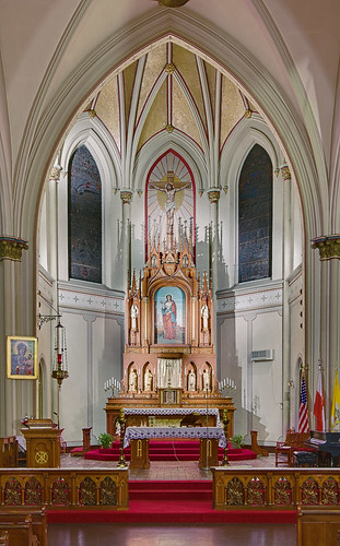 Saint Agatha Roman Catholic Church, in Saint Louis, Missouri, USA - sanctuary