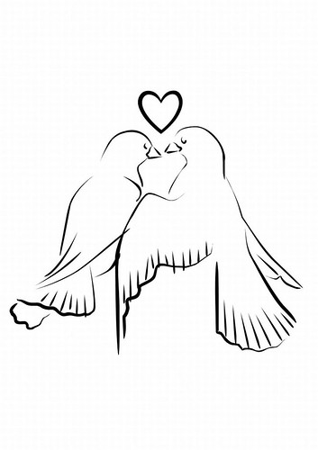 dove coloring page 
