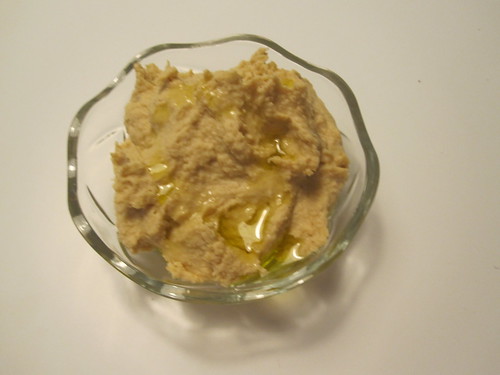 Hummus with oilive oil