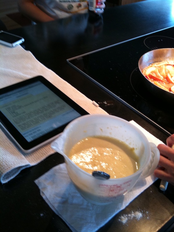 Cooking with iPad