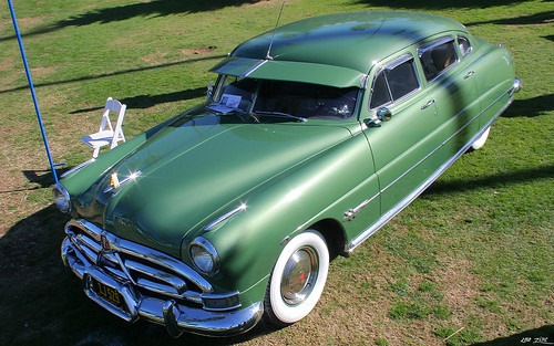 1951 Hudson Hornet 4d sedan green fvlT La Jolla Motor Car Classic