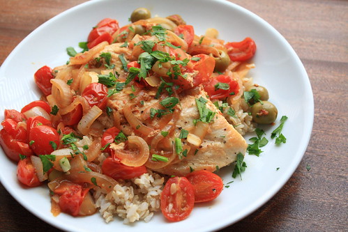 Chicken with Tomatoes and Olives