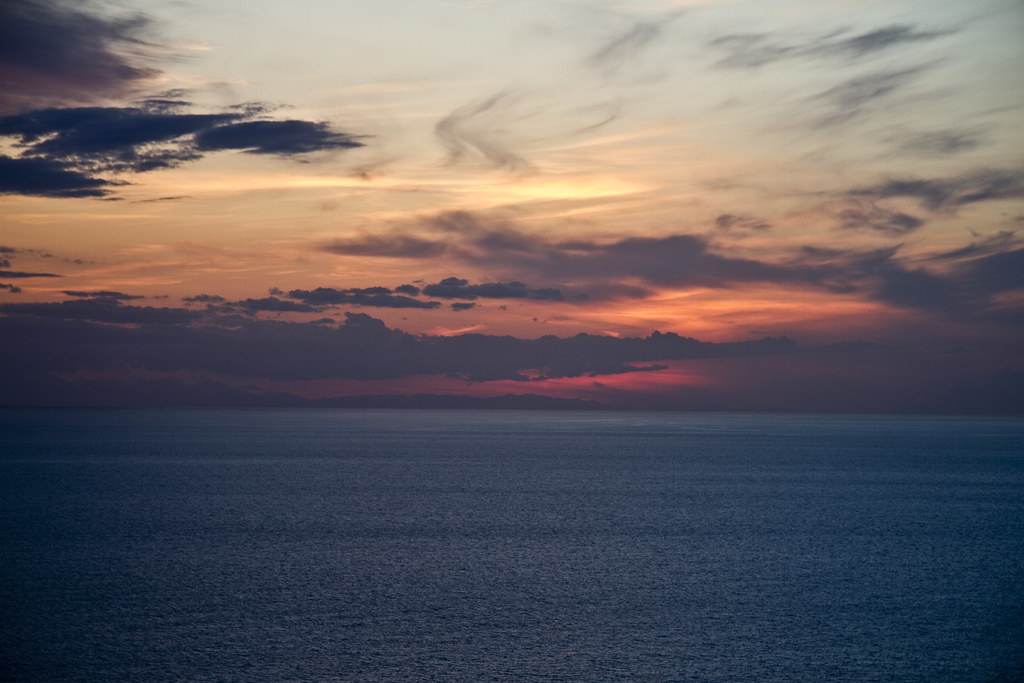 Sunset over Tuscany Sea (by storvandre)