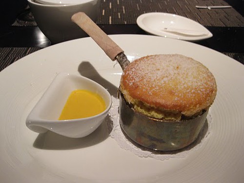 souffle with passion fruit