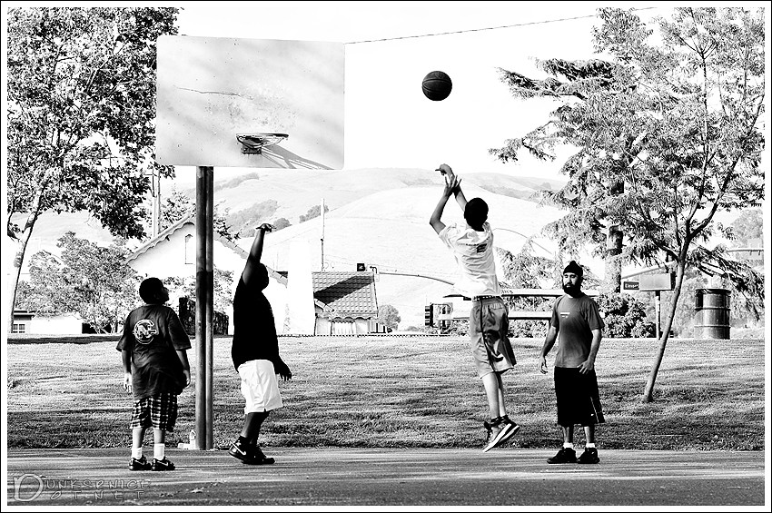 Basketball B&W.