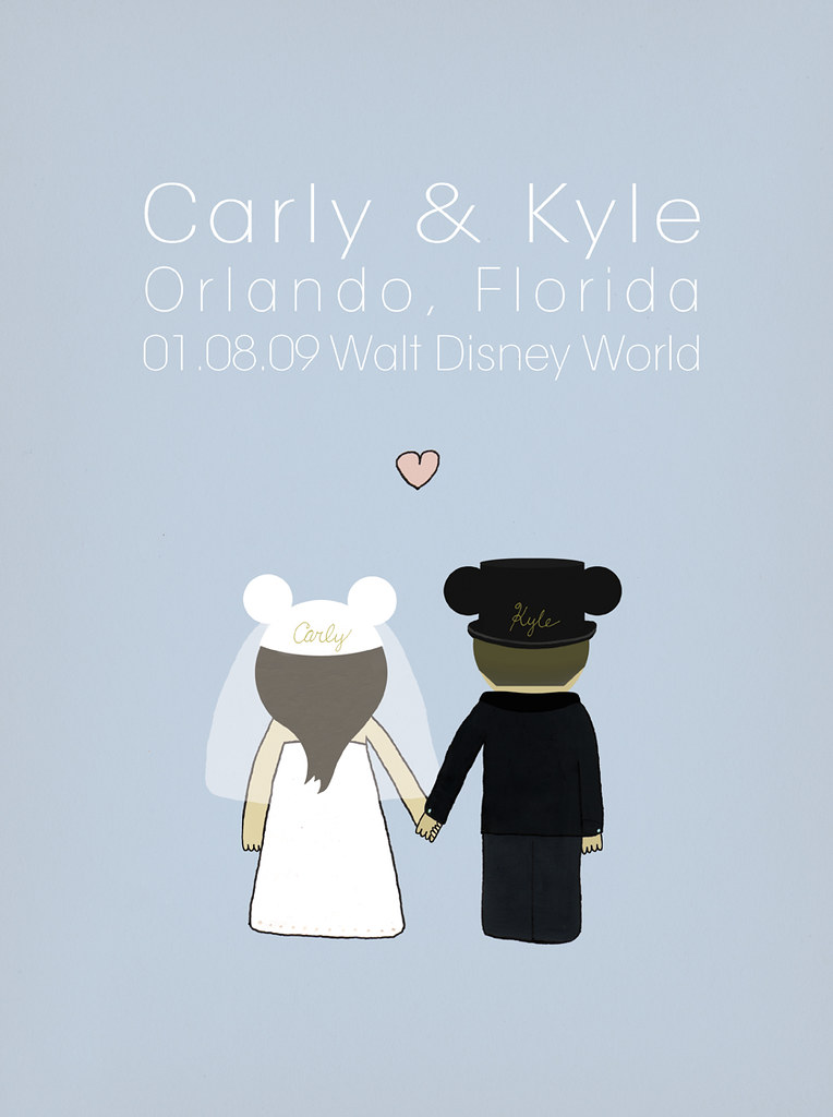Carly & Kyle - wedding poster art
