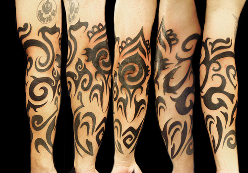 maori style half sleeve designed by me designed by me