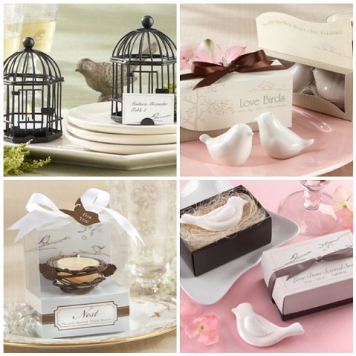 Here are a few more love birds wedding favors that just flew in