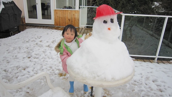 Building a snowman