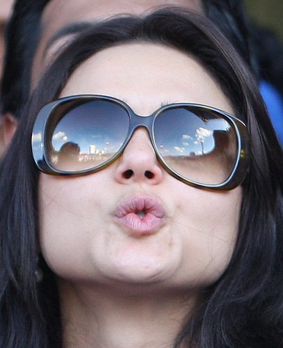 Preity Zinta during an IPL cricket Match