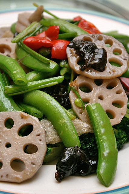Stir-fried Vegetables with Lotus Root and Bamboo Pith