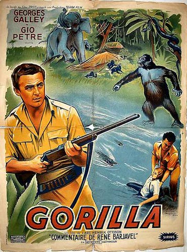GORILLA (1956) Swedish one sheet