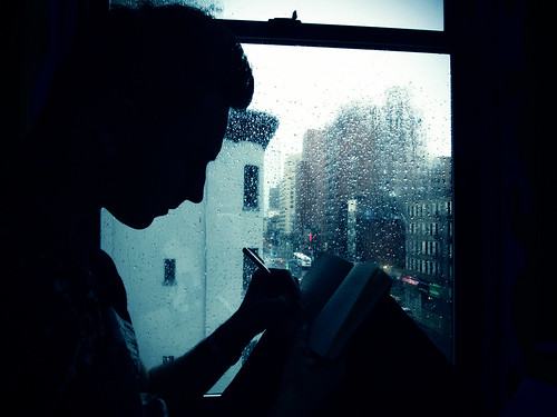 Me in rainy New York