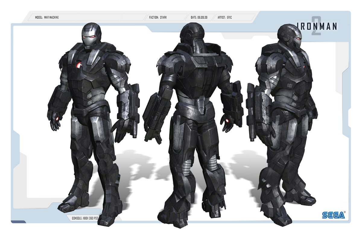 Iron Man 2 Game War Machine armor