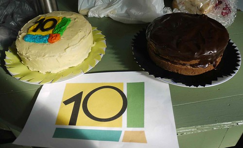 How could you celebrate 10 years without cake?