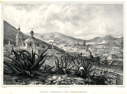 022- Vista general de Zacatecas-Voyage pittoresque et archéologique dans la partie la plus intéressante du Mexique1836-Carl Nebel