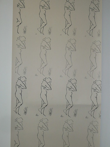 eve wallpaper. Eve wallpaper. Offset lino print on lining paper