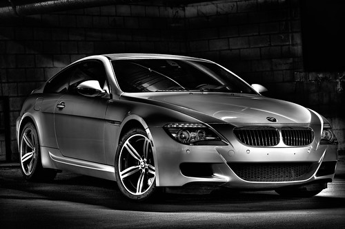 BMW M6 black white