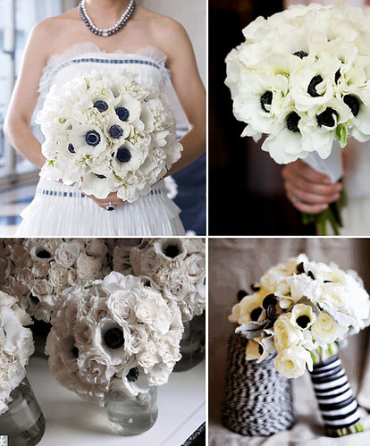 Looking for the perfect nautical wedding bouquet How about anemones