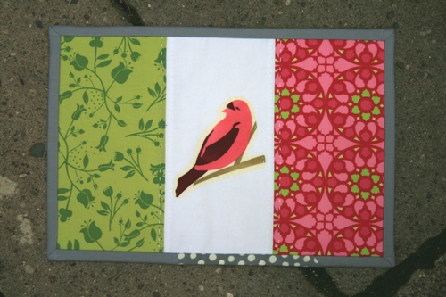 mexican flag mini quilt