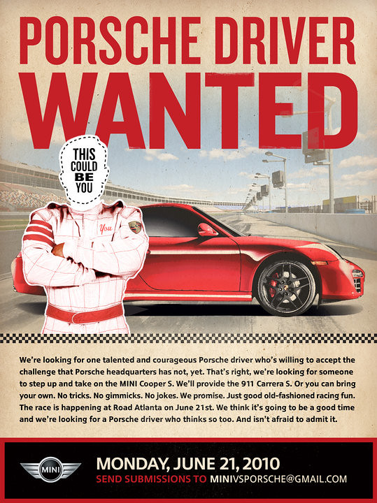 Porsche Driver Wanted